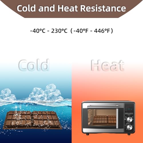Chocolate Molds Silicone, Non-Stick Chocolate Bar Mold, 3PCS Food Grade Silicone Mold, Suitable for Making Holiday Candies, Snacks, and Chocolate Molds - size: 3PCS modls