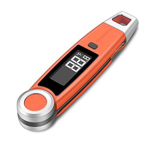 Finaltouch X10 Instant Read Digital Meat Thermometer NSF Certified - color: Tangerine Tart