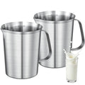 Stainless Steel Metal Measuring Cup w/Handle for Liquid,16&16oz - size: 16 oz+16 oz