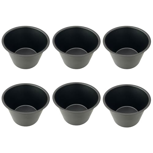 6 Pack Nonstick Popover Pans, Individual Small Yorkshire Pudding Tin - size: 3.5" x 2.2"