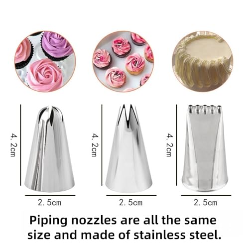 Cake Decorating Kit, 120 Pcs Piping Bags and Tips Set
