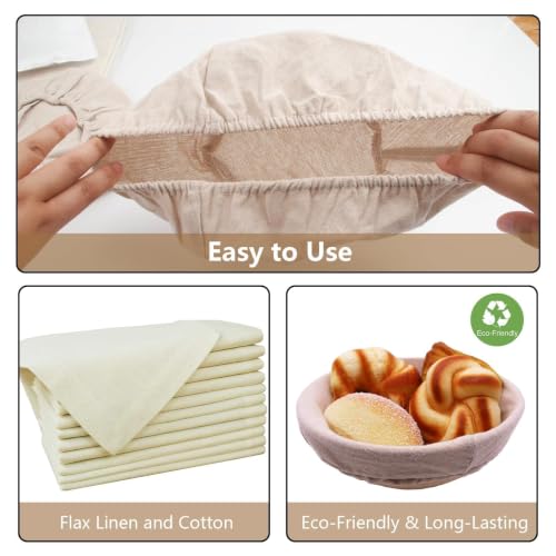 2PCS Sourdough Bowl Covers for Bread Proofing, Reusable Basket Covers ﻿