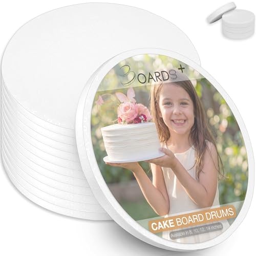 BOARDS+ 0.5" Cake Drums 10 Inch (14 Pack) Value Bundle - size: 10"