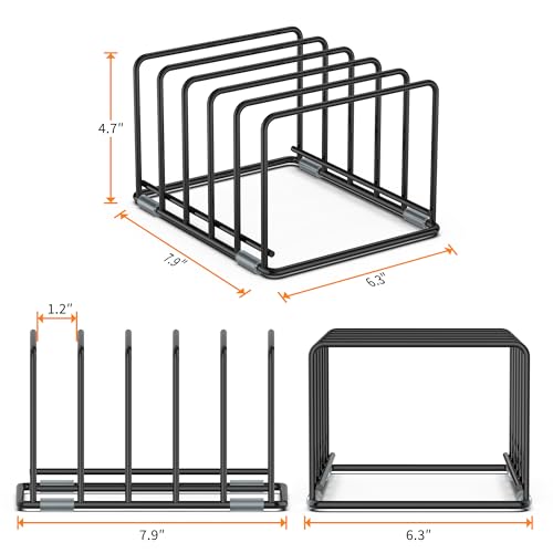 Cutting Board Organizer, Kitchen Cabinet Organizer - style: 2PC(Medium)