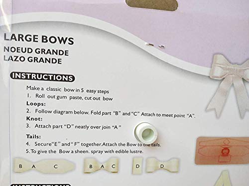 ribbon bowknot bow cutter set cookie impression mold
