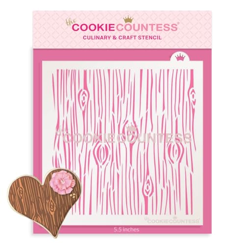 The Cookie Countess New Wood Grain Stencil