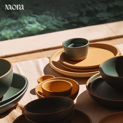 Mora Micro Ramekins Set of 4, 6oz Ceramic Pottery Baking Dishes - Microwave, Oven and Dishwasher Safe - Iris - color: Iris, size: Micro