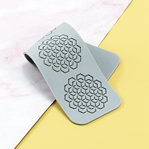 TUKE 3D Leaves Silicone Molds Flower Cake Fondant Mat Bee Leaf Pastry Moulds Rose Impression Chocolate Hollow Lace Mold (Geometry_10.4x2.8x0.12inch_L) - size: Geometry_10.4x2.8x0.12inch_L