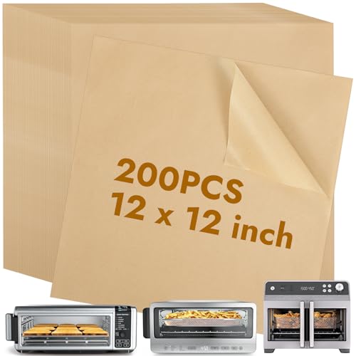 YQL 12 Inch 200PCS Air Fryer Liners for Ninja SP151 SP101/SP201/SP301 - size: 200PCS