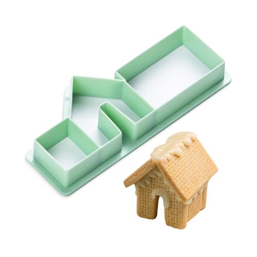 KALAIEN Gingerbread House Cookie Cutters,1 Pcs Gingerbread House Kit - color: 1 pcs