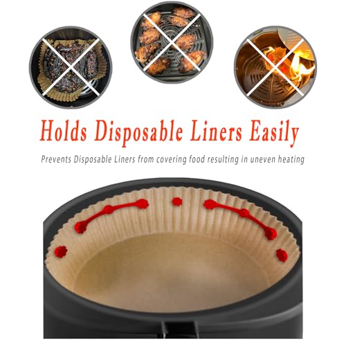 12pcs Air Fryer Magnets for Parchment Paper, Silicone Magnetic Buckles