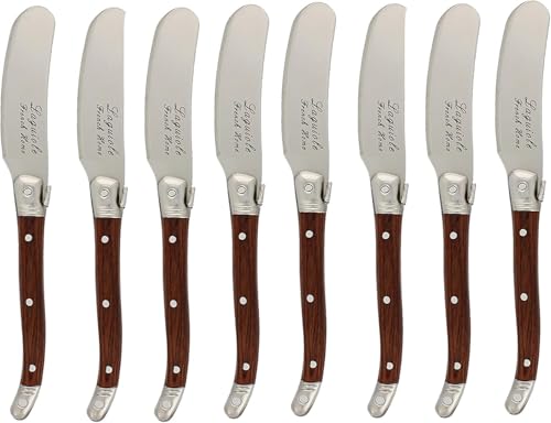 Laguiole Spreaders, Set of 8, Pakkawood - style: Stainless Steel