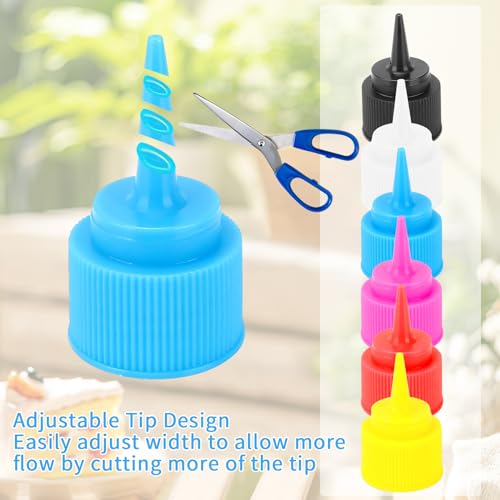 6 Pcs Writer Bottles, Small Squeeze Bottle, Condiment Squeeze Bottles, For Cakes Decorating, Food DIY, Ice Cream Decoration etc, 4 OZ