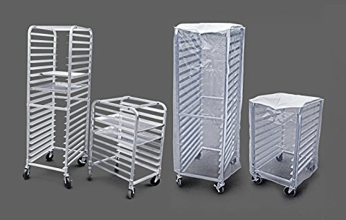 New Star Foodservice Aluminum 10-Tier Sheet Pan Rack, 26" L x 20" W x 38" H