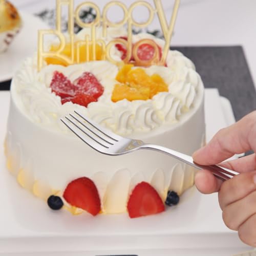 GoGeiLi Stainless Steel Wedding Cake Cutting Set with Forks - color: Silver cake cutting set
