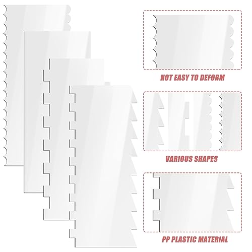 10 Piece Cake Scraper Set, Icing Smoothers for Buttercream Decorating