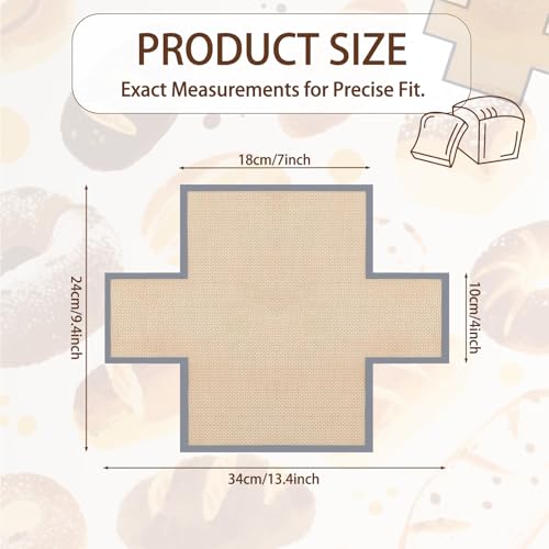 Mini Loaf Pan Liners for 8 x 4 Inch Loaf Pans, 2 Pack Reusable Silicone Bread Pan Liners, Nonstick Fold-to-Fit Corner Baking Inserts, Dishwasher Safe for Banana Bread
