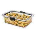 Rubbermaid Brilliance Large Food Storage Container, 9.6 Cup, BPA-Free, Leak-Proof, Clear - size: 9.6 cup