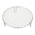 uxcell 7.5 Inch Round Cooking Rack, Stainless Steel Canning Racks with Legs, Barbecue Mesh Grill for Baking Cooling Steaming Cookware - size: 7.5 Inch