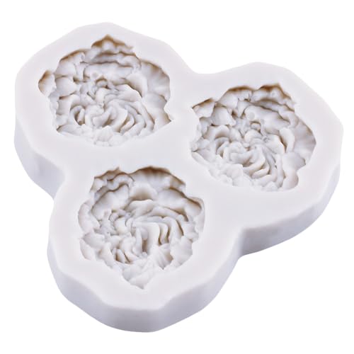 3D Peony Flower Fondant Mold Flower Silicone Molds Set Of 2 - color: Style C