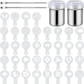 Boao 72 Pcs Coffee Stencils, Latte Art Template Coffee Mold Tool Set