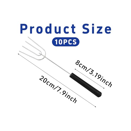 10PCS Chocolate Dipping Tools Set, 304 Stainless Steel Candy Dipping Forks & Spoons Kit for Handmade Chocolates, Truffles, Pralines - Complete Baking Decoration Supplies - size: 10-piece