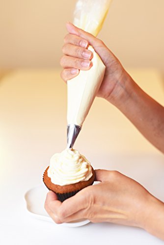 PastryGear Grip-Pro 21-Inch Nonskid Ultra Thick Disposable Pastry/Decorating/Piping Bags with Dispenser - 100 Pcs - size: 21 IN