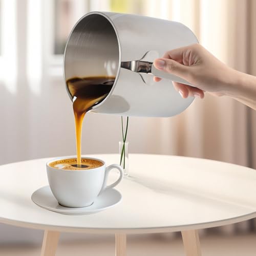 Stainless Steel Butter Warmer Pot 700ml/23.66oz, with Scale Marks - size: 0.7 Quarts