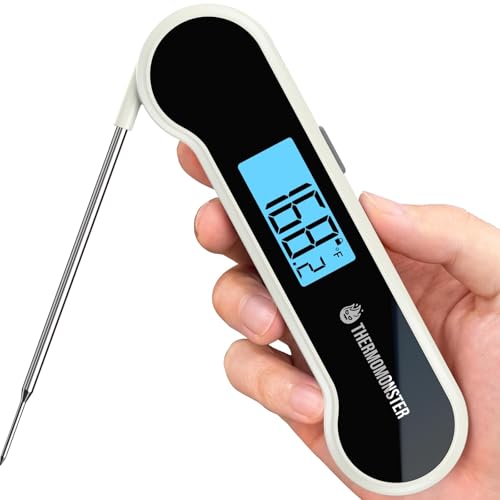 0.5 Sec Instant Read Meat Thermometer Digital for Cooking, White - color: White