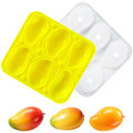 Mango Mold Silicone for Baking Pastry, 6-Cavity Mango Shape Silicone Mold for Baking Pudding, 3D Mango Fruit Molds Silicone for Pastry, Pudding, Chocolate, Candy, Ice Cream - color: 6-Cavity Mango Shape Mold