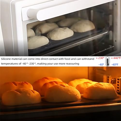 Silicone Bread Loaf Pan, Nonstick Baguette Bread Pan, Baking Pan Set - color: Black Set