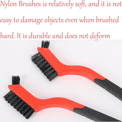 3pcs Nylon Cleaning Brushes Small Wire Brush Set for Cleaning Rust Removal in Holes