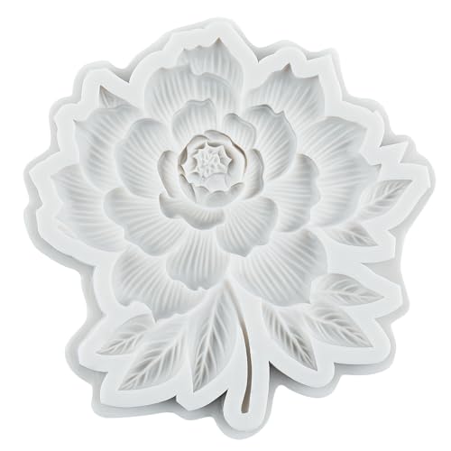Flower Silicone Mold Poppy Lavender Peony Fondant Molds Set of 4 - color: Style B