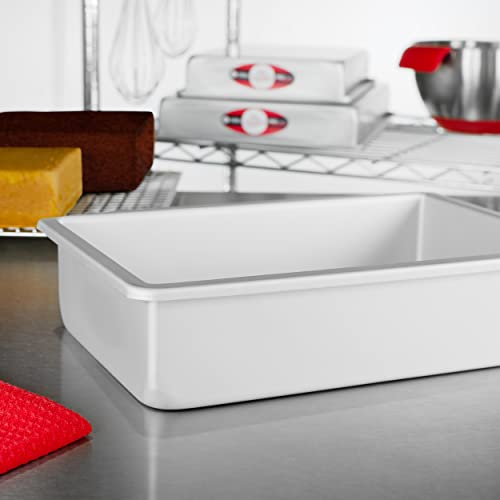 Fat Daddio's POB-7113 Anodized Aluminum Sheet Cake Pan, 7 x 11 x 3 inch - size: 7 x 11 x 3 Inch, style: 3" Deep