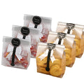 SAILING-GO Cookies Bags for Packaging Cake Candy, 200 Pack with Stickers