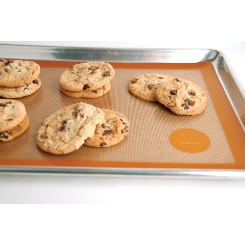 Mrs. Anderson's Baking Non-Stick Silicone Baking Mat - Reusable Oven Liner & Pastry Mat - For Breads, Cookies, Roasting & More - Baker’s Essentials - Heat-Resistant to 480°F - Baking Mat - color: Half