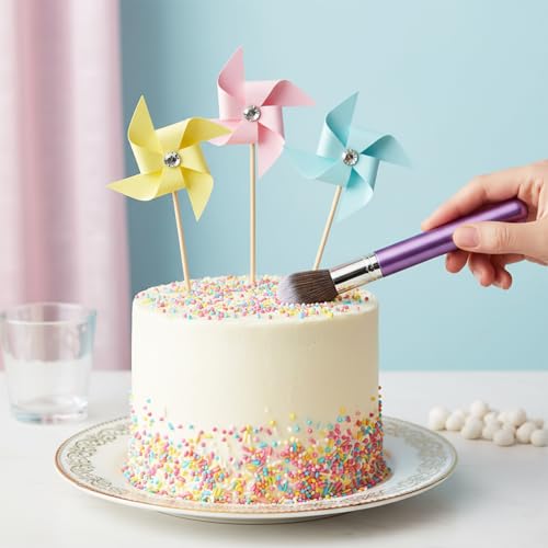 13 Pcs Paint Brushes Fondant Tools, Cake Candy Decorating Brushes Tools for Cake Baking Chocolate Sugar Cookie Decoration Cakes Brush for Luster Dust Pastry Decorating Supplies