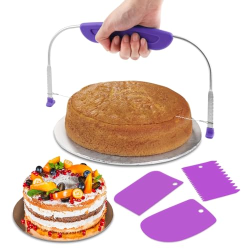 Cake Leveler & Slicer, 10 Inch Adjustable Cake Cutter Slicer Leveler