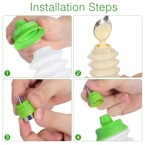 PRETYZOOM Cookie Icing Bottles 2 pack Pp Random Color