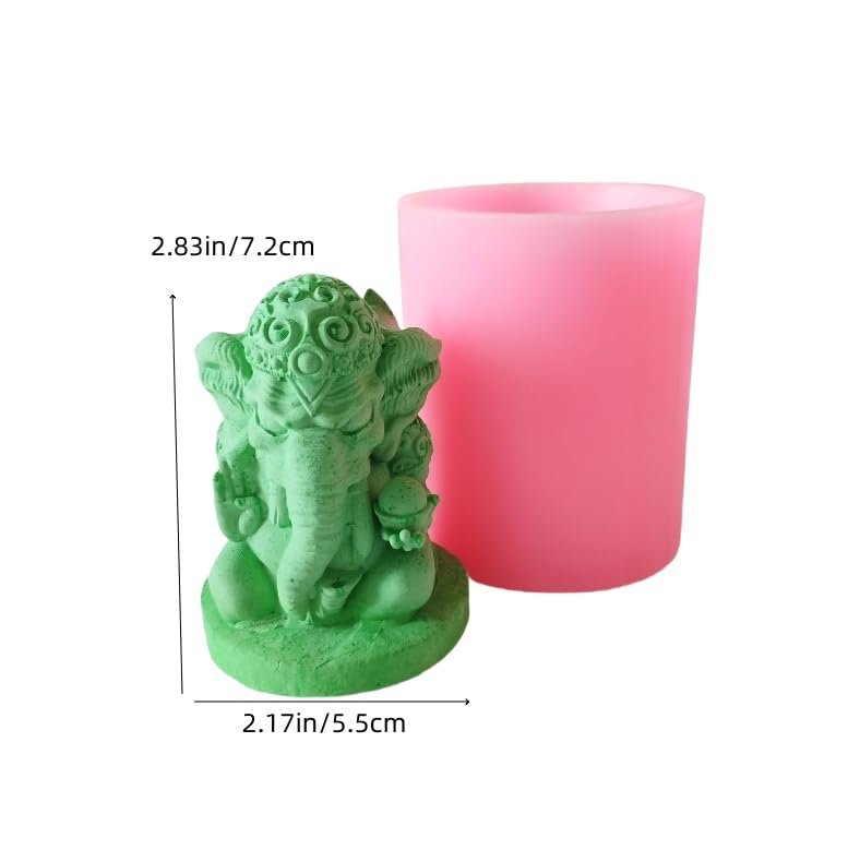 Xiangshen Mini Version Silicone Soap Mold Candle Mold for Handmade Soap Making Candle Making DIY Craft Making Chocolate Candy Cake Making… - color: Molds-Buddha-37