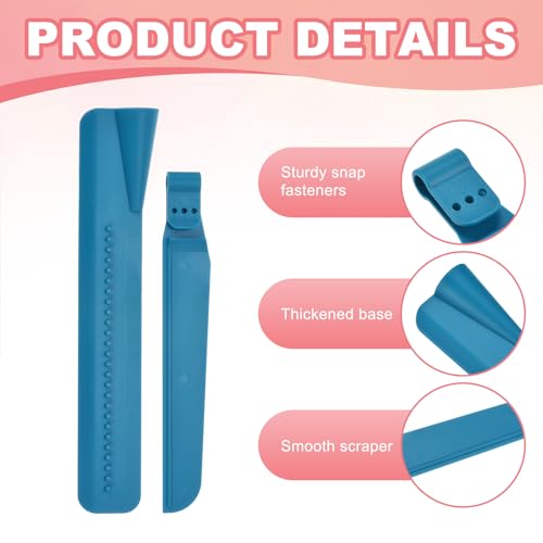 uxcell 2Pcs Adjustable Cake Scraper Adjustable Cake Smoother Dark Blue - color: Dark Blue