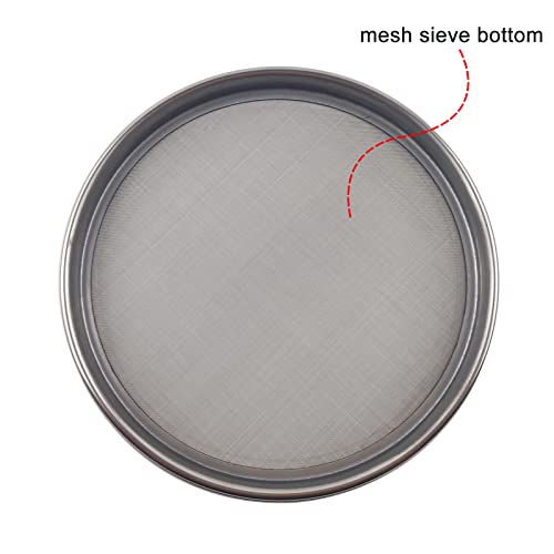 LABALPHA 400 Mesh Lab Sieves, Test Sieve #400 Mesh, 4'' Diameter, 304 Stainless Steel Wire Cloth (0.0385mm) - size: 400 mesh (0.0385mm)