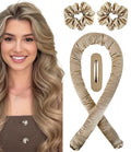 Jumbo Satin Heatless Curls Overnight Curling Rod Set - color: JUMBO Oat