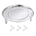 Round Steaming Tray, Stainless Steel, 10.2 Inch