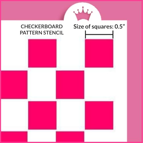 The Cookie Countess Checkerboard Pattern Stencil