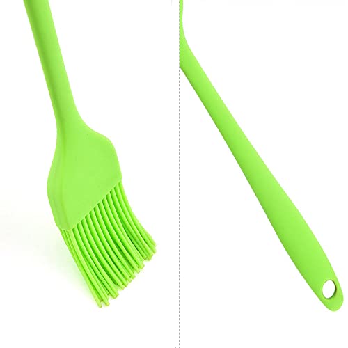 Silicone brush, Oil Brush for BBQ Kitchen Cooking Baking and Grilling (2 PCS,blue&pink) - color: blue&pink