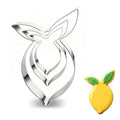 3 Piece Lemon Cookie Cutters- 3.77",3",2" Fruit Cookie Cutters Shapes - style: 3 pcs Lemon cookie cutter