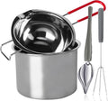 Stainless Steel Double Boiler Melting Pot, Double Boilers for Stove Top - size: 600 ml + 1600 ml