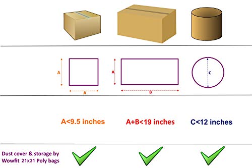 Wowfit 21x31 Clear Flat Poly Bags, 10 CT, 1.6 Mil, Bread & Pastry Proofing - size: 21"x31"-10pcs