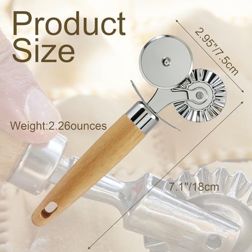 Pasta Cutter with Double Wheel For Cracker Dumpling